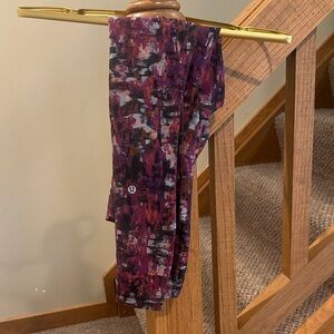 lululemon athletica Plum Multi Abstract Print Leggings